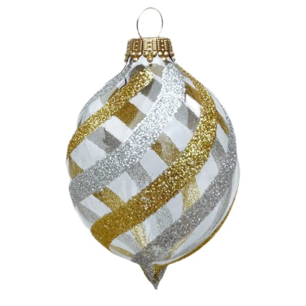 Assorted Gold & Silver Swirl Ball, INDIVIDUALLY SOLD