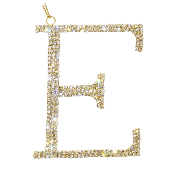 Assorted Rhinestone Monogrammed Ornament, INDIVIDUALLY SOLD