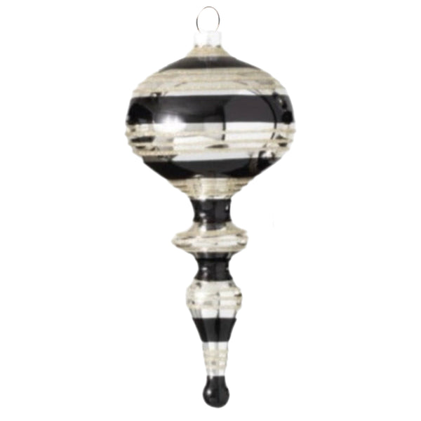 Assorted Black & White Finial Ball, INDIVIDUALLY SOLD