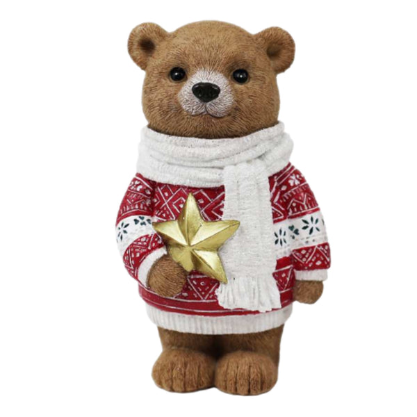 Assorted Bear In Sweater Figurine, INDIVIDUALLY SOLD
