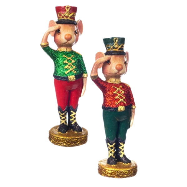 Assorted Mouse Toy Soldier Ornament, INDIVIDUALLY SOLD