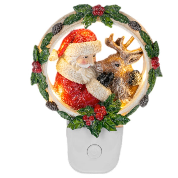 Assorted Birch Wreath Night Light, INDIVIDUALLY SOLD