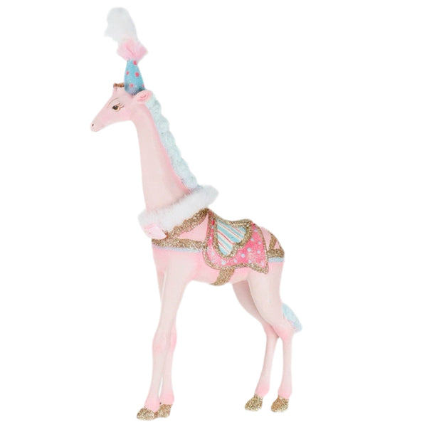Assorted Giraffe In Party Hat Ornament, INDIVIDUALLY SOLD