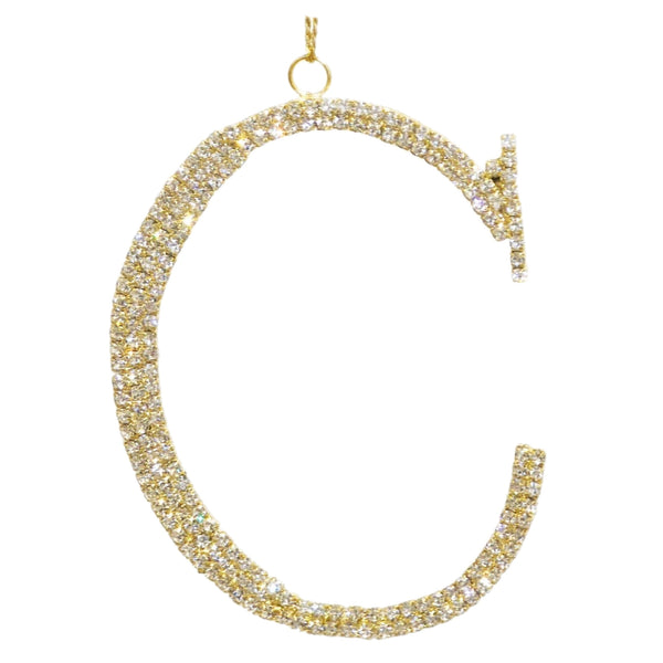 Assorted Rhinestone Monogrammed Ornament, INDIVIDUALLY SOLD
