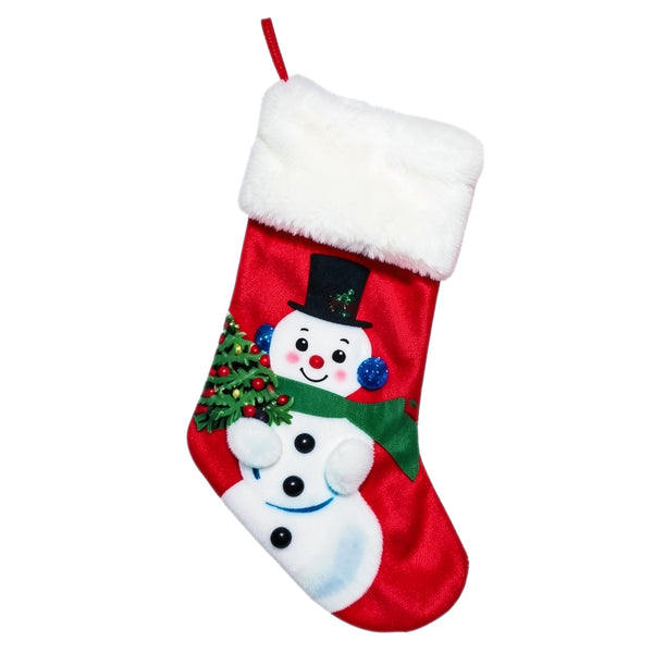 Assorted 20" Snowman Stocking, INDIVIDUALLY SOLD