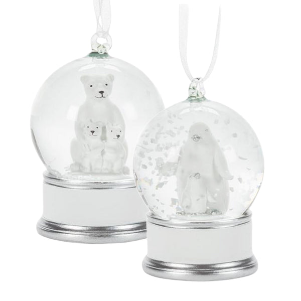 Assorted Mini Arctic Animal Snowglobe Ornament, INDIVIDUALLY SOLD