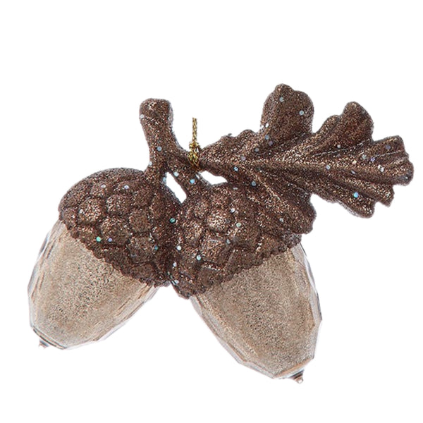 Assorted Glitter Acorn Ornament, INDIVIDUALLY SOLD