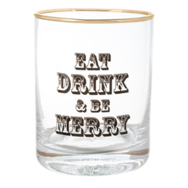 Assorted Low Glass With Saying, INDIVIDUALLY SOLD
