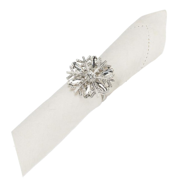 Silver Snowflake Napkin Ring