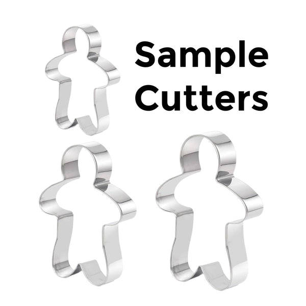 Assorted Gingerbread Man Cookie Cutter, Set Of 3