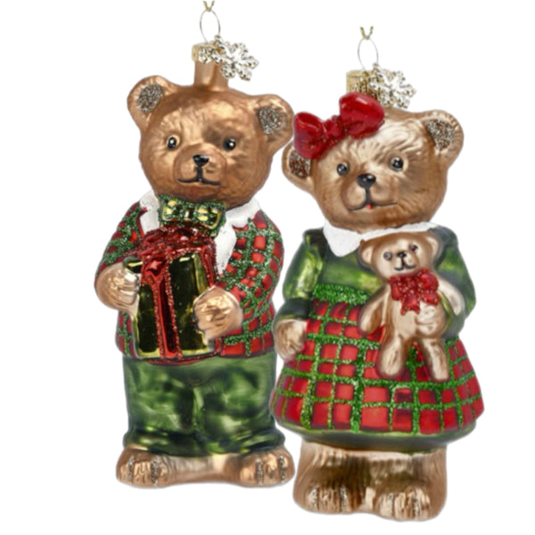 Assorted Teddy Bear Ornament, INDIVIDUALLY SOLD