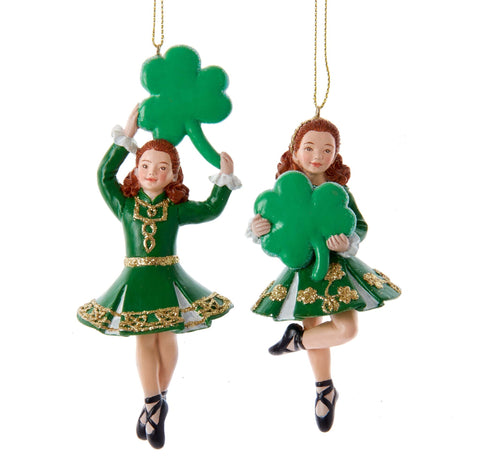 Assorted Irish Dancer Girl Ornament, INDIVIDUALLY SOLD