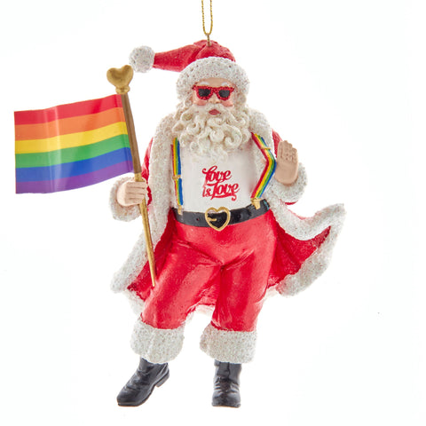 Pride Santa Ornament