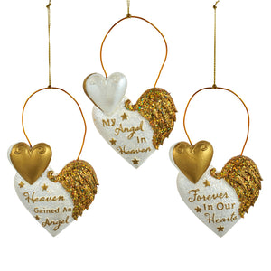 Assorted Heart Memoriam Ornament, INDIVIDUALLY SOLD