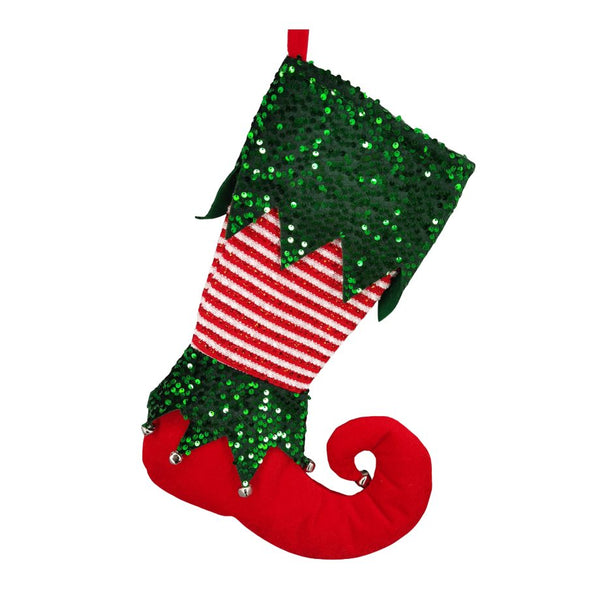Assorted 19" Elf Stocking, INDIVIDUALLY SOLD