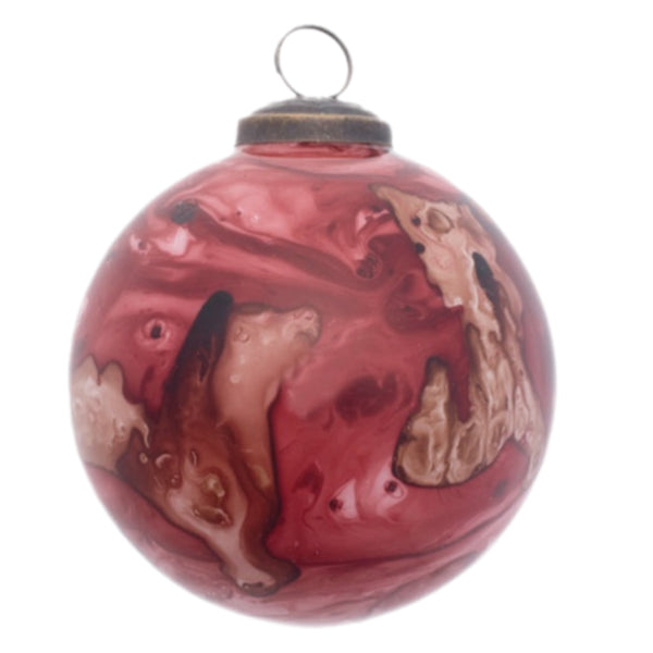 Assorted Red Swirl Ball, INDIVIDUALLY SOLD