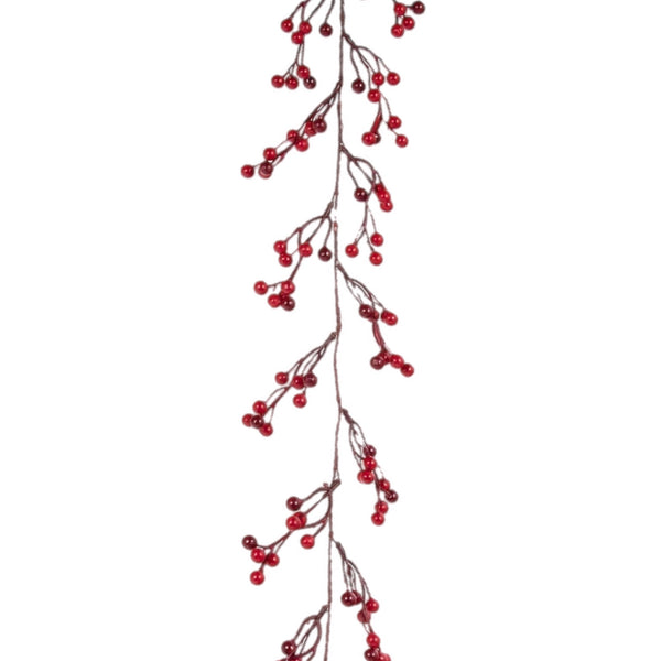 5' Red Berry Garland