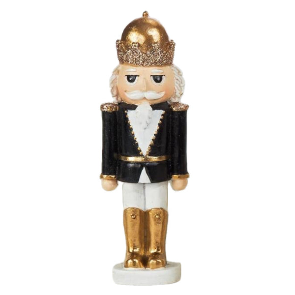 Assorted Black & Gold Nutcracker Figurine, INDIVIDUALLY SOLD