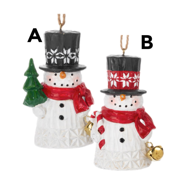 Assorted Scandinavian Snowman Ornament, INDIVIDUALLY SOLD