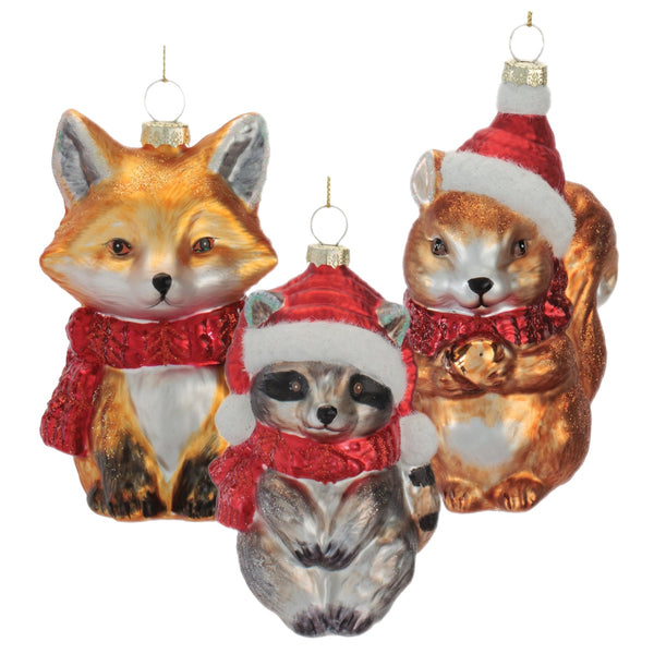 Assorted Woodland Animal Ornament, INDIVIDUALLY SOLD