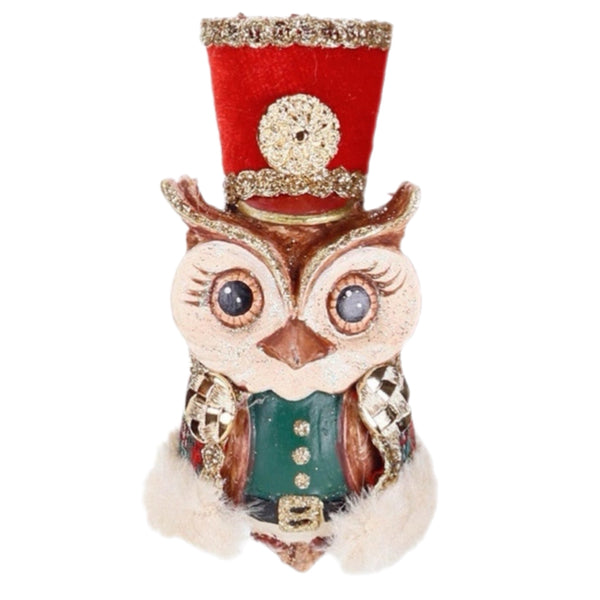 Assorted Owl Nutcracker Ornament, INDIVIDUALLY SOLD