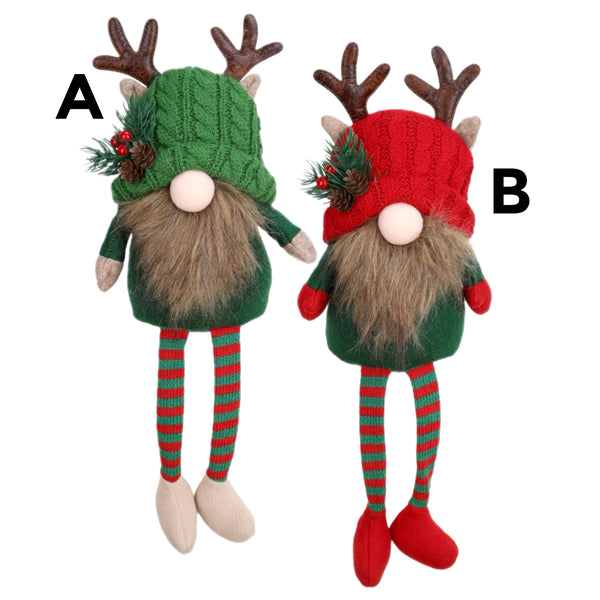 Assorted Gnome With Antlers Shelf Sitter Figurine, INDIVIDUALLY SOLD