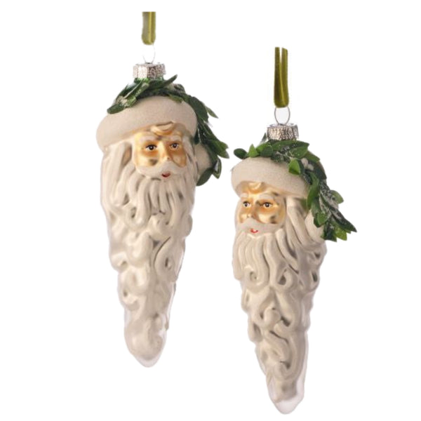 Assorted Santa Head Pinecone Ornament, INDIVIDUALLY SOLD