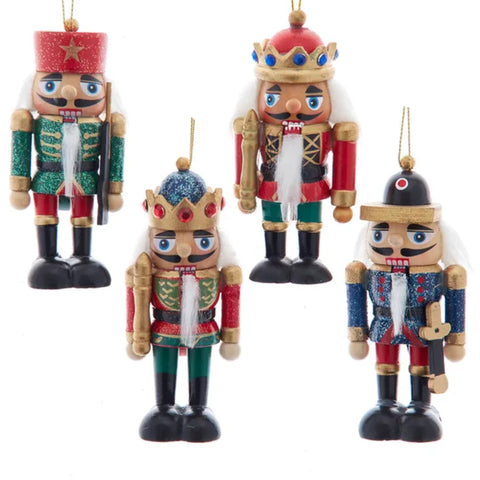 Assorted Short Nutcracker Ornament, INDIVIDUALLY SOLD