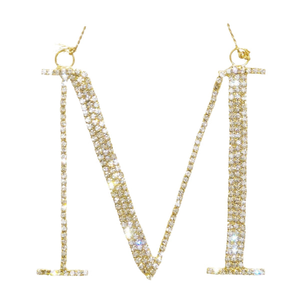 Assorted Rhinestone Monogrammed Ornament, INDIVIDUALLY SOLD