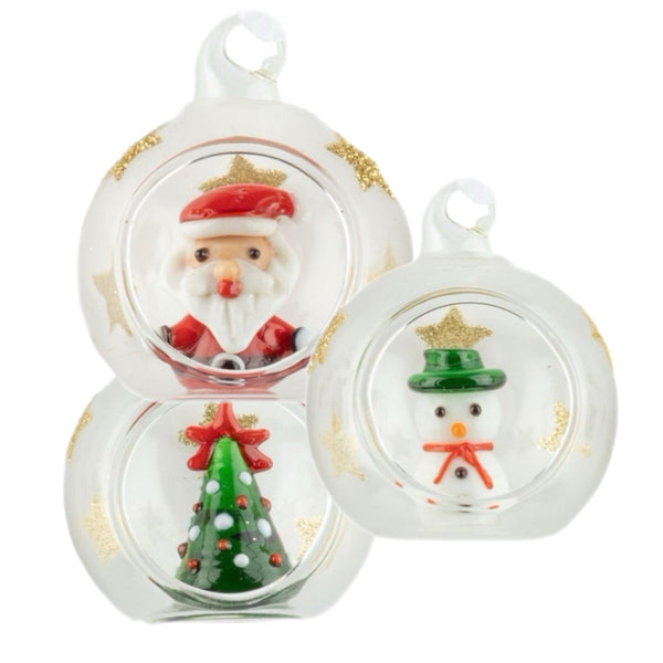 Assorted Mini Christmas Character Diorama Ball, INDIVIDUALLY SOLD