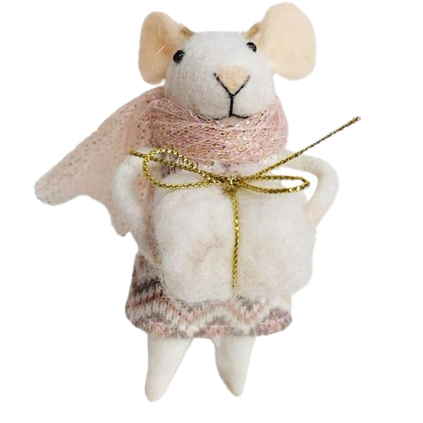 Assorted Mouse In Pink Skirt Ornament, INDIVIDUALLY SOLD