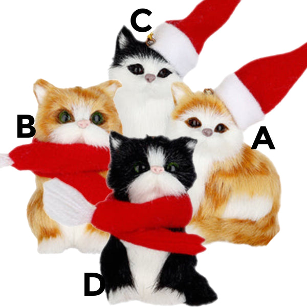 Assorted Cat Ornament, INDIVIDUALLY SOLD