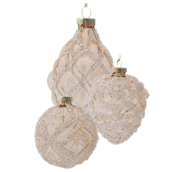 Assorted Beaded Champagne Ball, INDIVIDUALLY SOLD