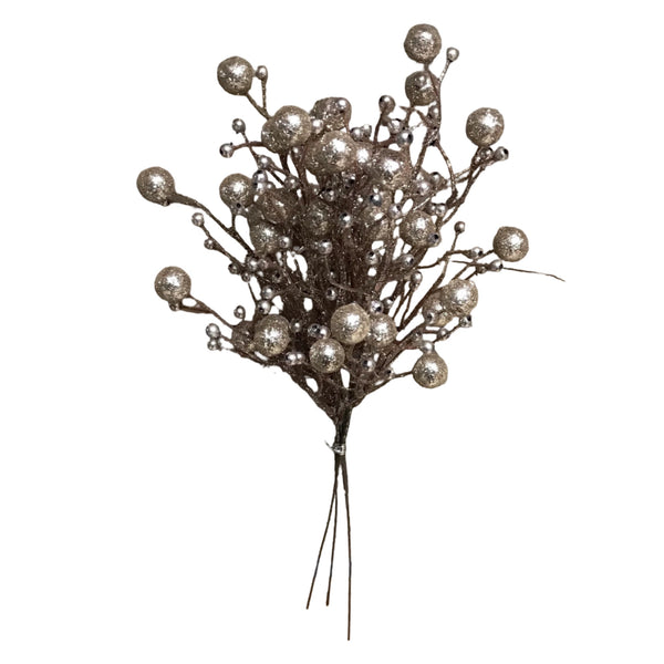 Assorted Metallic Berry Spray, INDIVIDUALLY SOLD