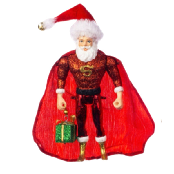 Assorted Santa Super Hero Ornament, INDIVIDUALLY SOLD