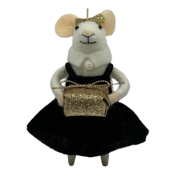 Assorted Mouse In Black Outfit Ornament, INDIVDIAULLY SOLD