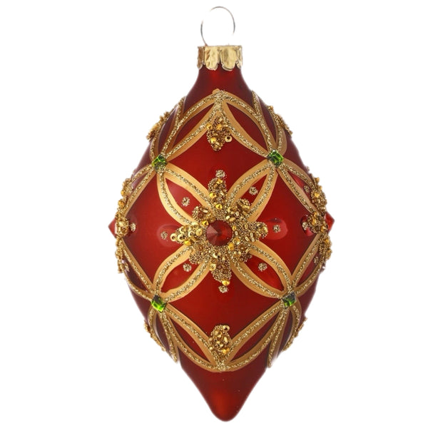 Assorted Red & Gold Gem Ball, INDIVIDUALLY SOLD