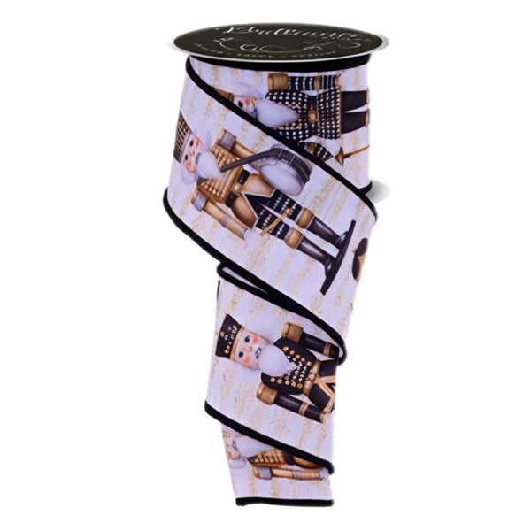 Black & White Nutcracker Ribbon
