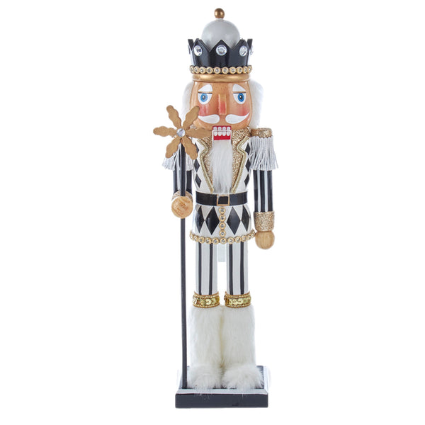 Assorted 15" Black & White Diamond Nutcracker, INDIVIDUALLY SOLD
