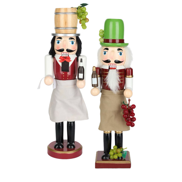 Assorted 14" Wine Maker Nutcracker, INDIVIDUALLY SOLD