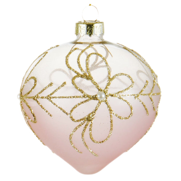 Assorted Pink With Gold Flower Ball, INDIVIDUALLY SOLD