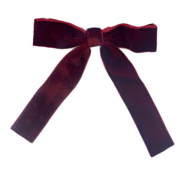 Burgundy Bows, Set of 6