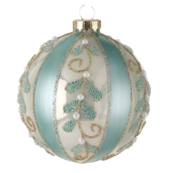 Assorted Turquoise Floral Ball, INDIVIDUALLY SOLD
