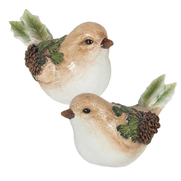 Assorted Pinecone Bird Figurine, INDIVIDUALLY SOLD