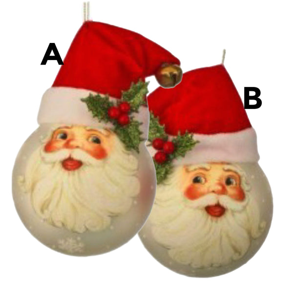 Assorted Santa Face Ball, INDIVIDUALLY SOLD