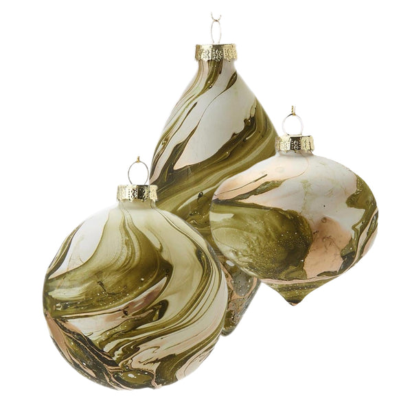 Assorted Green Marbled Effect Ball, INDIVIDUALLY SOLD