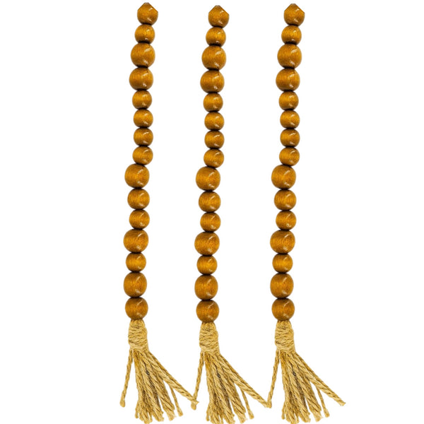 Assorted 5' Wooden Beads Beaded Garland, INDIVIDUALLY SOLD