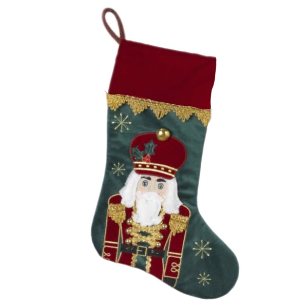 Assorted 18" Nutcracker Stocking, INDIVIDUALLY SOLD