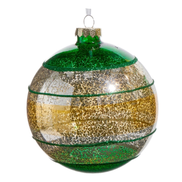 Assorted Green & Orange Striped Ball, INDIVIDUALLY SOLD
