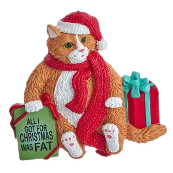 Assorted Fat Cat Ornament, INDIVIDUALLY SOLD